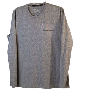 Base Layer Mechanics Long Sleeve Gray Long Sleeve Crew Neck Pullover sz M